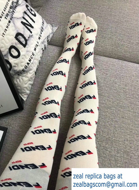 fendi white roma pantyhose 2018