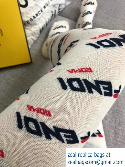 fendi white roma pantyhose 2018