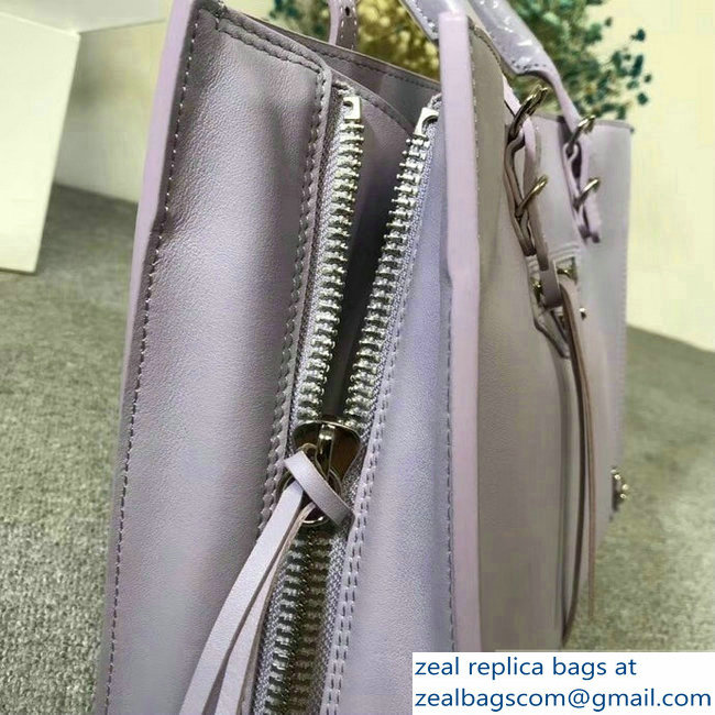 Balenciaga A6 Papier Zip Around Bag Lilac