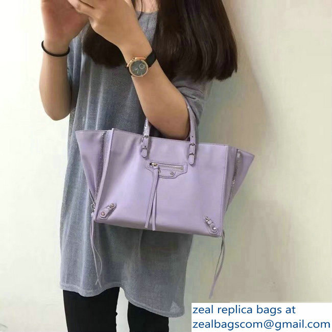 Balenciaga A6 Papier Zip Around Bag Lilac - Click Image to Close