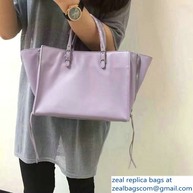 Balenciaga A6 Papier Zip Around Bag Lilac - Click Image to Close