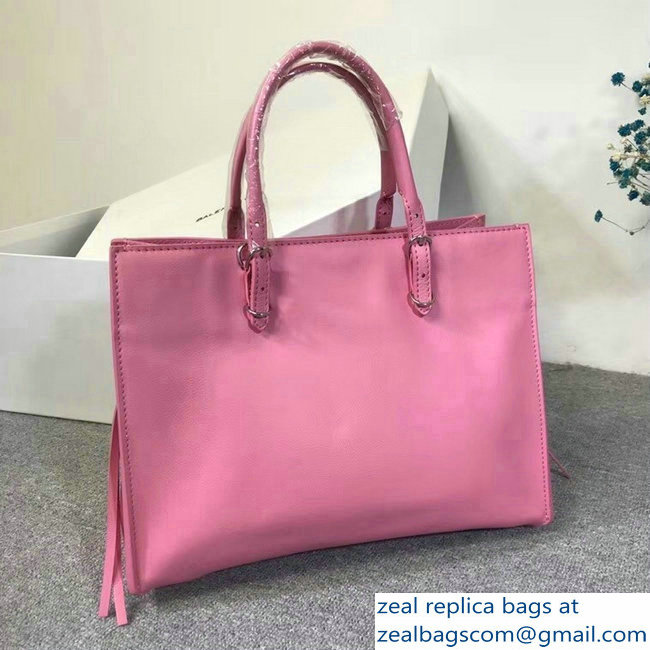 Balenciaga A6 Papier Zip Around Bag Pink