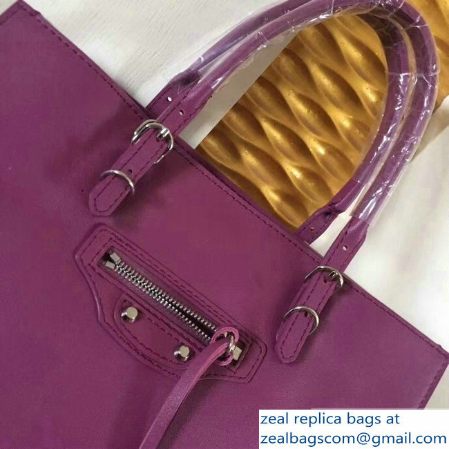 Balenciaga A6 Papier Zip Around Bag Purple - Click Image to Close