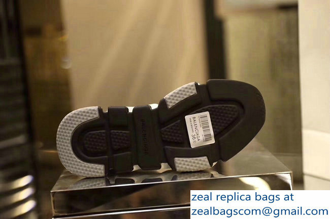 Balenciaga Knit Sock Speed Trainers Sneakers Cuffed Logo Gray 2019
