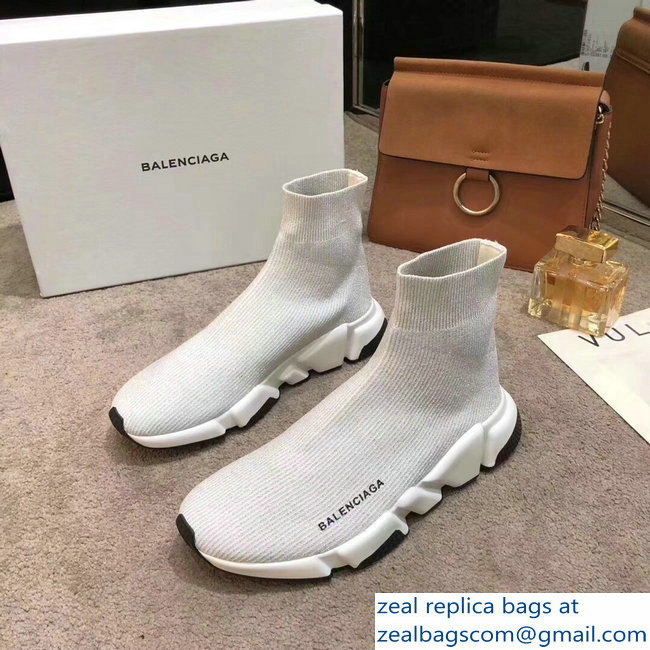 Balenciaga Knit Sock Speed Trainers Sneakers Line Creamy 2019