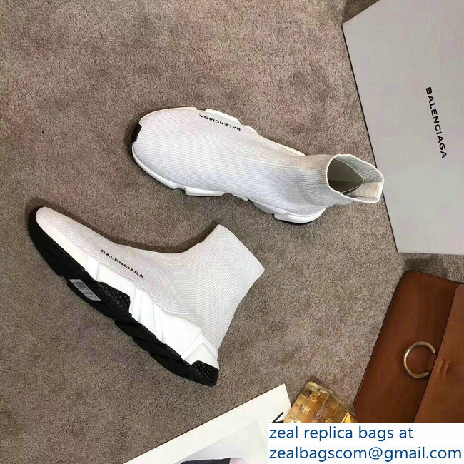 Balenciaga Knit Sock Speed Trainers Sneakers Line Creamy 2019 - Click Image to Close