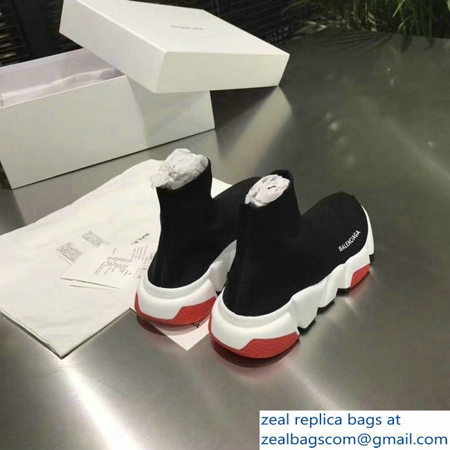 Balenciaga Knit Sock Speed Trainers Sneakers with tricolor sole