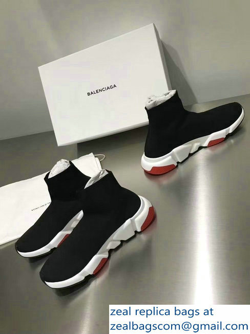 Balenciaga Knit Sock Speed Trainers Sneakers with tricolor sole - Click Image to Close