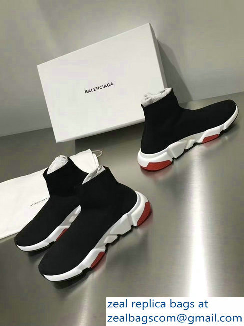 Balenciaga Knit Sock Speed Trainers Sneakers with tricolor sole