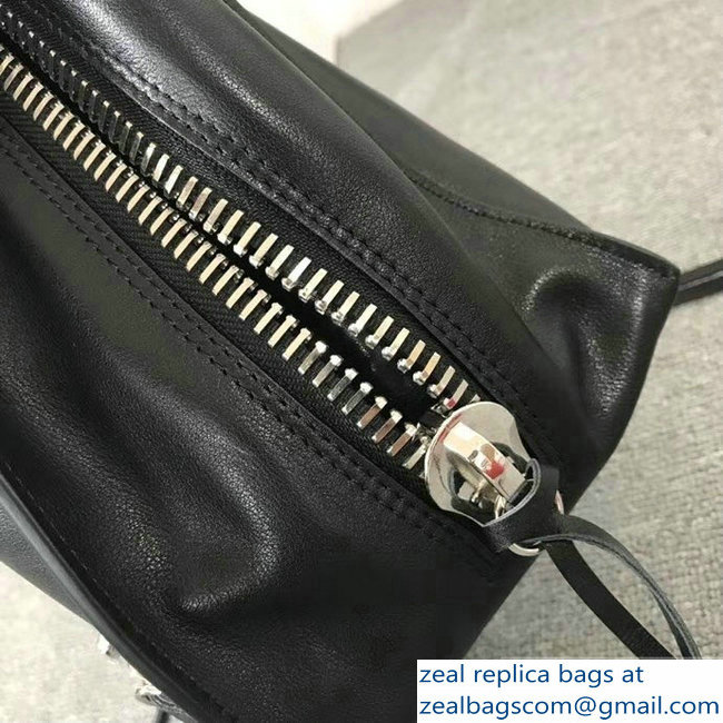 Balenciaga Medium A4 Papier Zip Around Bag Black - Click Image to Close