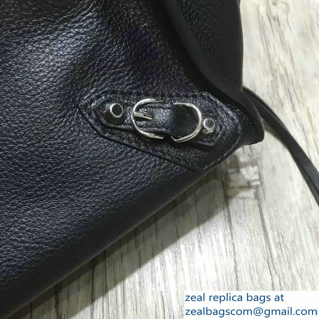 Balenciaga Mini A4 Papier Zip Around Bag Black/Yellow - Click Image to Close