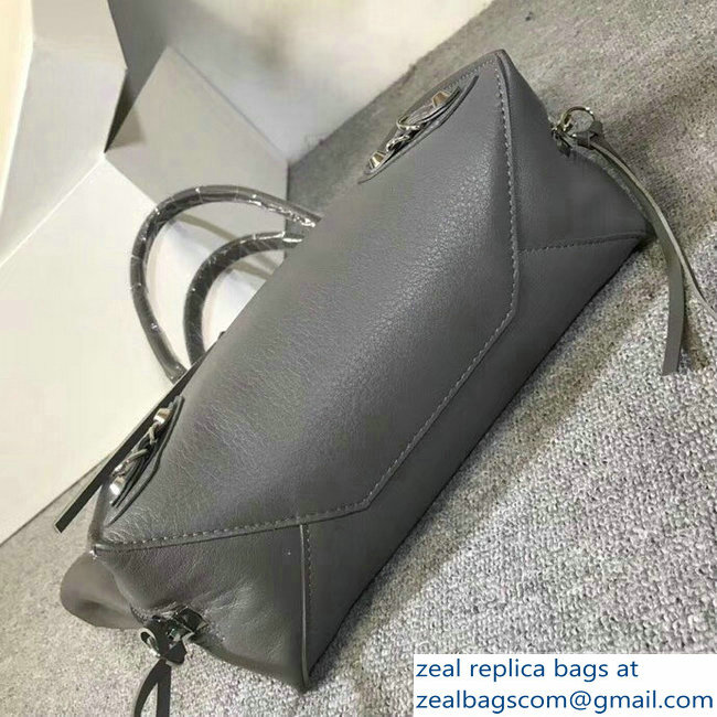 Balenciaga Mini A4 Papier Zip Around Bag Gray - Click Image to Close