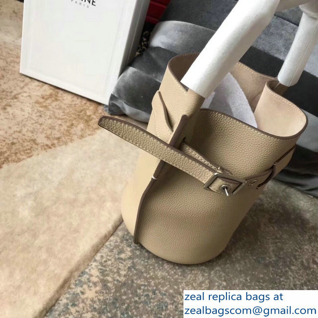 Celine Nano Big Bag Bucket Bag in Grained Calfskin 187243 Beige 2019