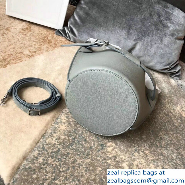 Celine Nano Big Bag Bucket Bag in Grained Calfskin 187243 Gray 2019