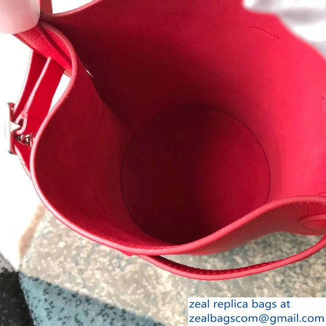 Celine Nano Big Bag Bucket Bag in Grained Calfskin 187243 Red 2019 - Click Image to Close