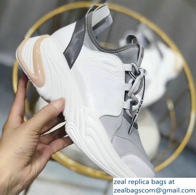 Chanel CC Logo Multicolor Sneakers Gray 2019