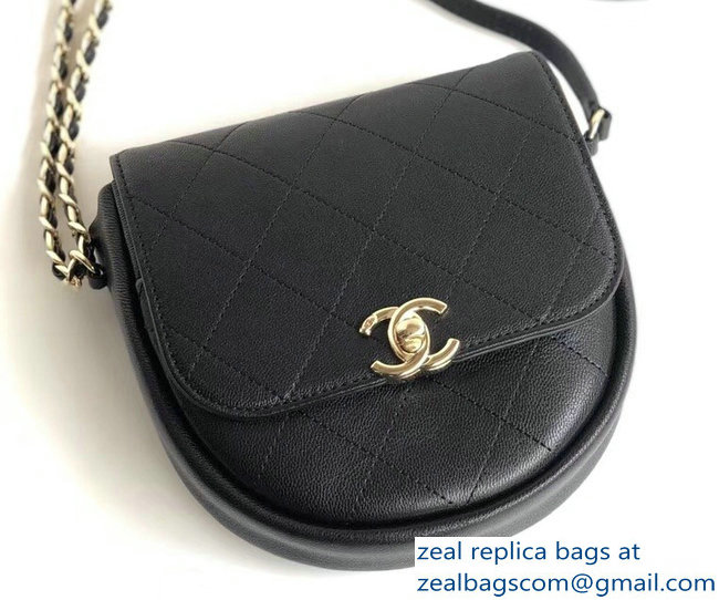 Chanel Casual Trip Messenger Flap Bag AS0143 Black 2019