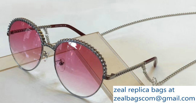 Chanel Pantos Sunglasses with Removable Single Hanging Chain 06 2019