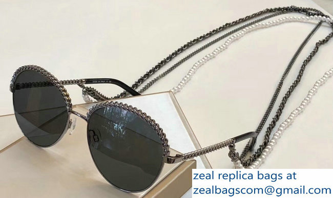 Chanel Pantos Sunglasses with Removable Triple Hanging Chain 01 2019