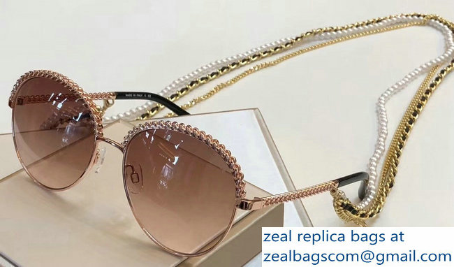 Chanel Pantos Sunglasses with Removable Triple Hanging Chain 04 2019