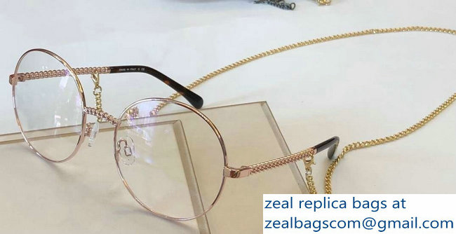 Chanel Round Sunglasses with Removable Single Hanging Chain 06 2019
