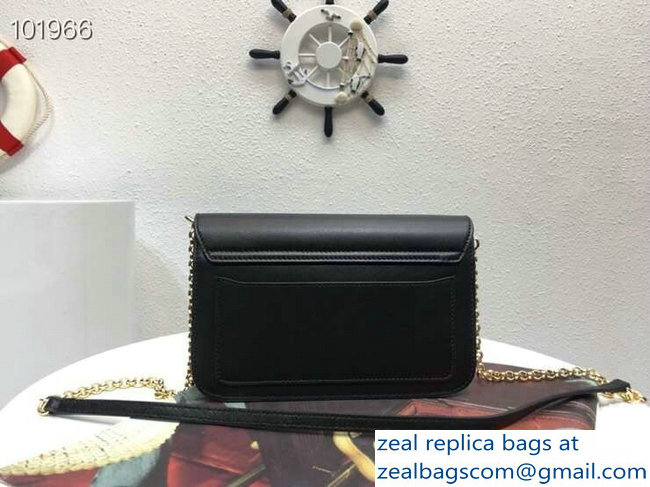 Chloe C Clutch with Chain Bag Black In Shiny and Suede Calfskin 2019 - Click Image to Close
