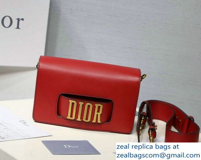 DIOR DIO(R)EVOLUTION FLAP BAG red/gold - Click Image to Close