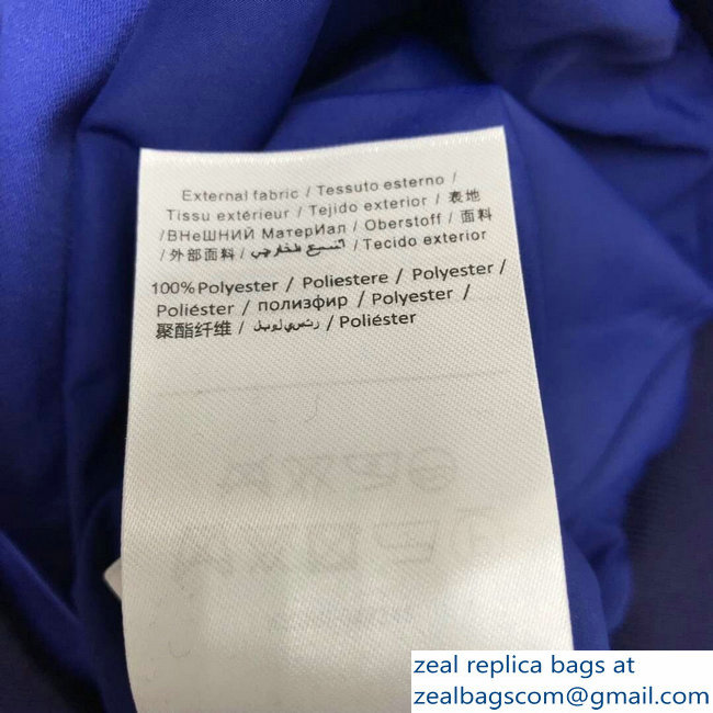 Dior Bee and Logo Jacket Blue 2019 - Click Image to Close
