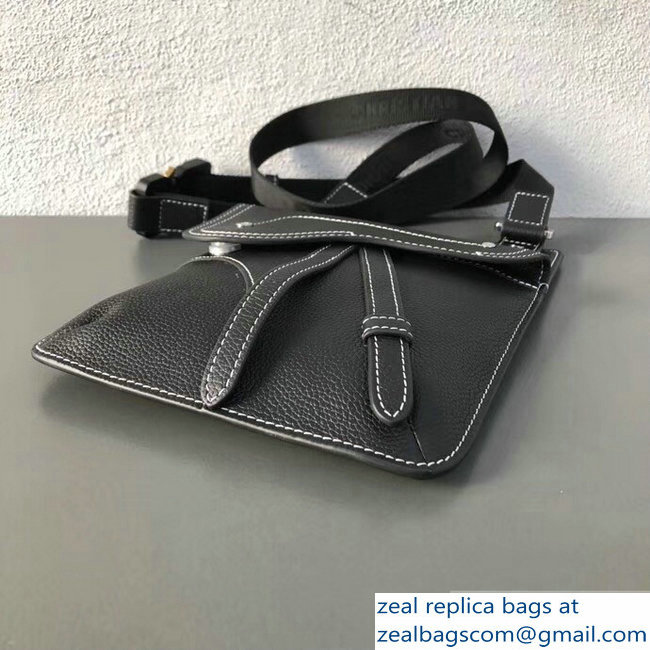 Dior Grained Calfskin Saddle Messenger Bag Black 2019 - Click Image to Close