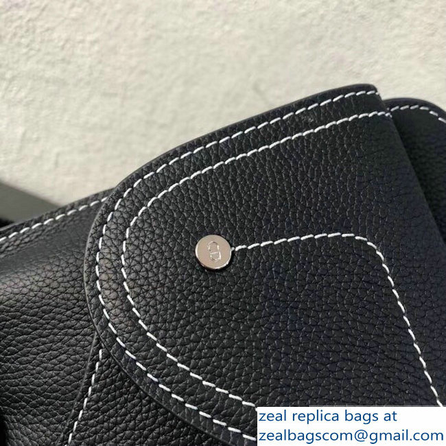 Dior Grained Calfskin Saddle Messenger Bag Navy Blue 2019 - Click Image to Close