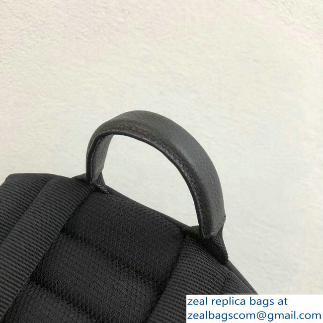 Dior Nylon Bee DIOR X KAWS Rider Backpack Bag Black with White Logo 2019 - Click Image to Close
