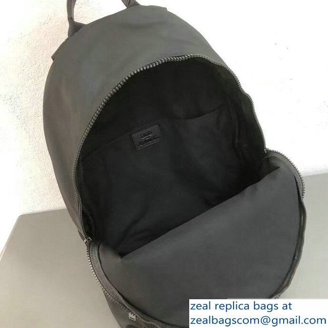 Dior Nylon Bee DIOR X KAWS Rider Backpack Bag Black with White Logo 2019 - Click Image to Close