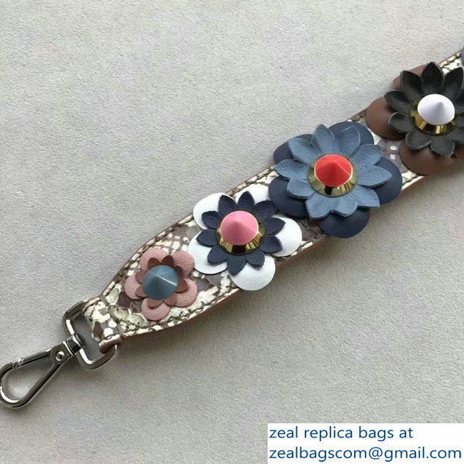 Fendi Leather Long Shoulder Strap You Flowerland Python