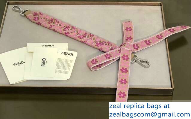 Fendi Leather Mini Short Shoulder Strap You Braided Bow Pink