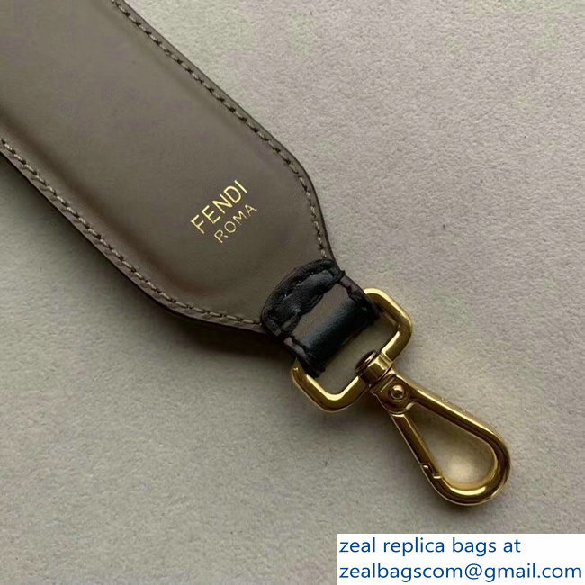 Fendi Leather Mini Short Shoulder Strap You FF Logo Coffee - Click Image to Close