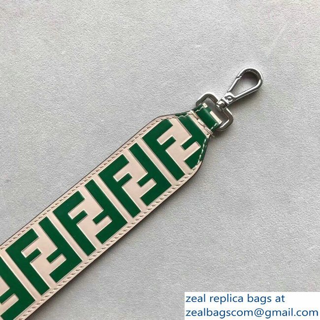 Fendi Leather Mini Short Shoulder Strap You FF Logo Green - Click Image to Close