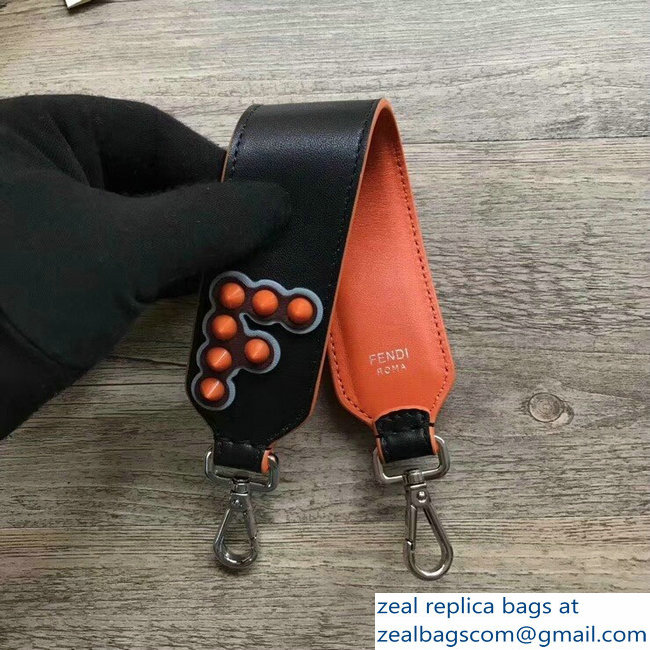 Fendi Leather Mini Short Shoulder Strap You Studded F
