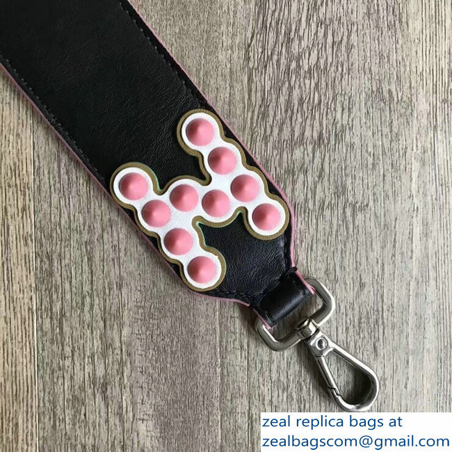 Fendi Leather Mini Short Shoulder Strap You Studded N