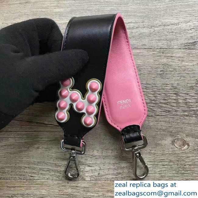 Fendi Leather Mini Short Shoulder Strap You Studded N