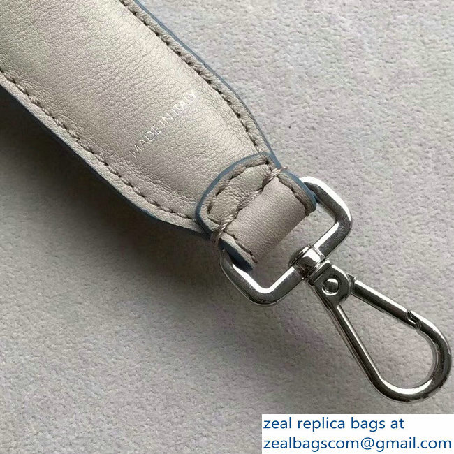 Fendi Leather Mini Short Shoulder Strap You Studs Beige/Multicolor
