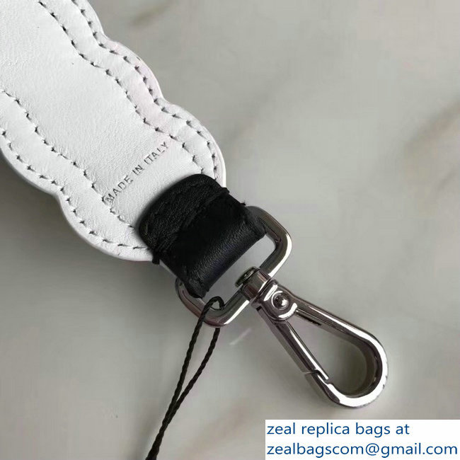 Fendi Leather Mini Short Shoulder Strap You Studs Black/White