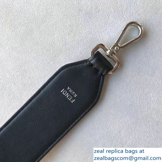 Fendi Long Shoulder Strap You Velvet FF Logo White