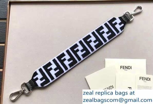 Fendi Mini Short Shoulder Strap You Velvet FF Logo White