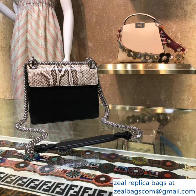 Fendi Mini/Small Kan I Bag Threading and Bows Python 2019