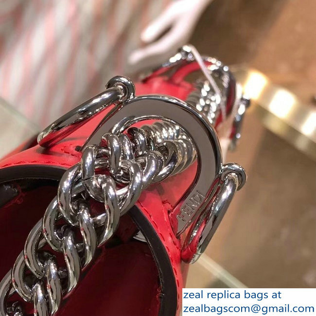 Fendi Mini/Small Kan I Bag Threading and Bows Red 2019 - Click Image to Close