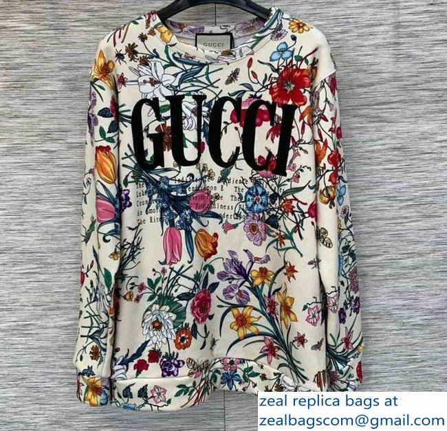 Gucci Floral with Logo Print Top 2019