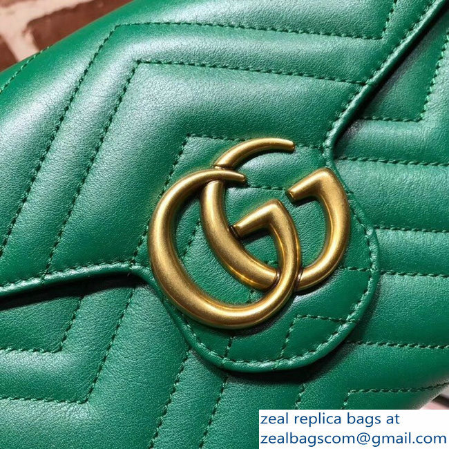 Gucci GG Marmont Matelasse Chevron Mini Bag 474575 green 2017 - Click Image to Close