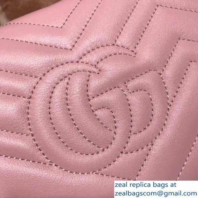 Gucci GG Marmont Matelasse Chevron Mini Bag 474575 pink 2017 - Click Image to Close