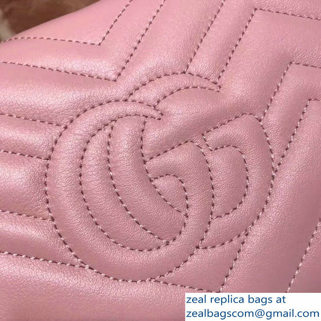 Gucci GG Marmont Matelasse Chevron Mini Bag 474575 pink 2017