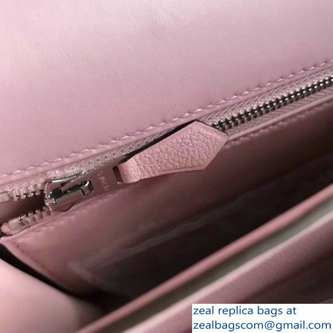 Hermes 2002 - 26 Bag Pink In Evercolor Calfskin With Adjustable Strap